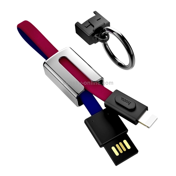 Hoco U36 Portable Weave USB to 8 Pin Data Sync Charging Cable, Max Length: 19cm Hoco U36 Portable Weave USB to 8 Pin Data Sync Charging Cable, Max Length: 19cm