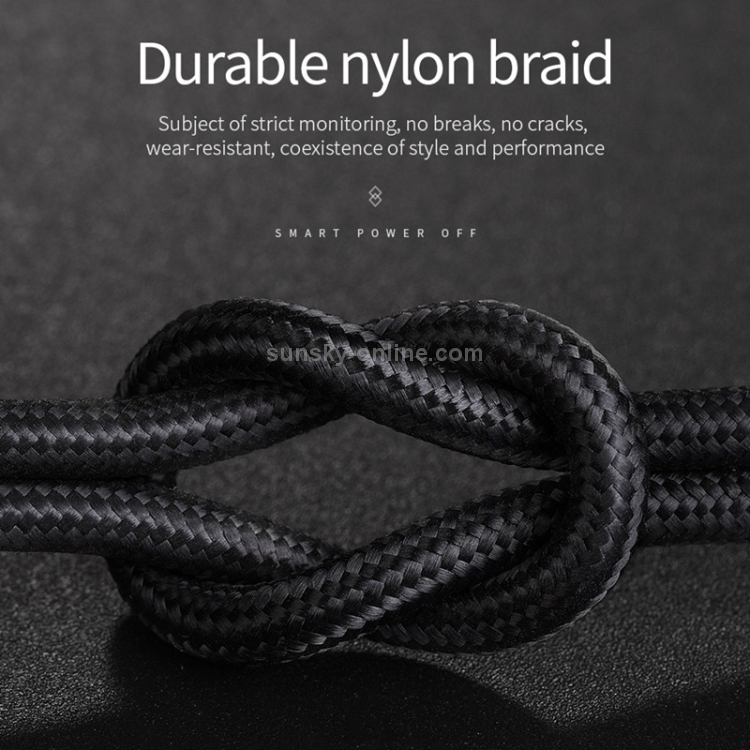 hoco U35 Nylon Braided Cord 2.4A Max USB to 8 Pin Data Sync Charging Cable with Breathing Light, Length: 1.2m hoco U35 Nylon Braided Cord 2.4A Max USB to 8 Pin Data Sync Charging Cable with Breathing Light, Length: 1.2m
