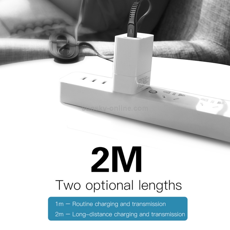 Baseus 1m Type-C to 8 Pin 18W (Max) Charging Data Cable, Support PD Quick Charge Baseus 1m Type-C to 8 Pin 18W (Max) Charging Data Cable, Support PD Quick Charge