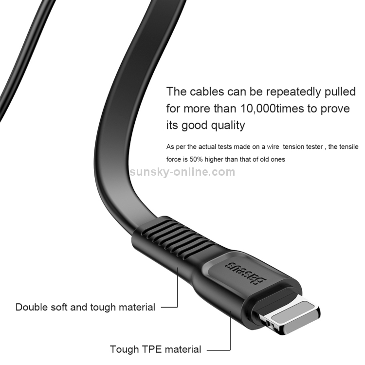 Baseus 1m Type-C to 8 Pin 18W (Max) Charging Data Cable, Support PD Quick Charge Baseus 1m Type-C to 8 Pin 18W (Max) Charging Data Cable, Support PD Quick Charge