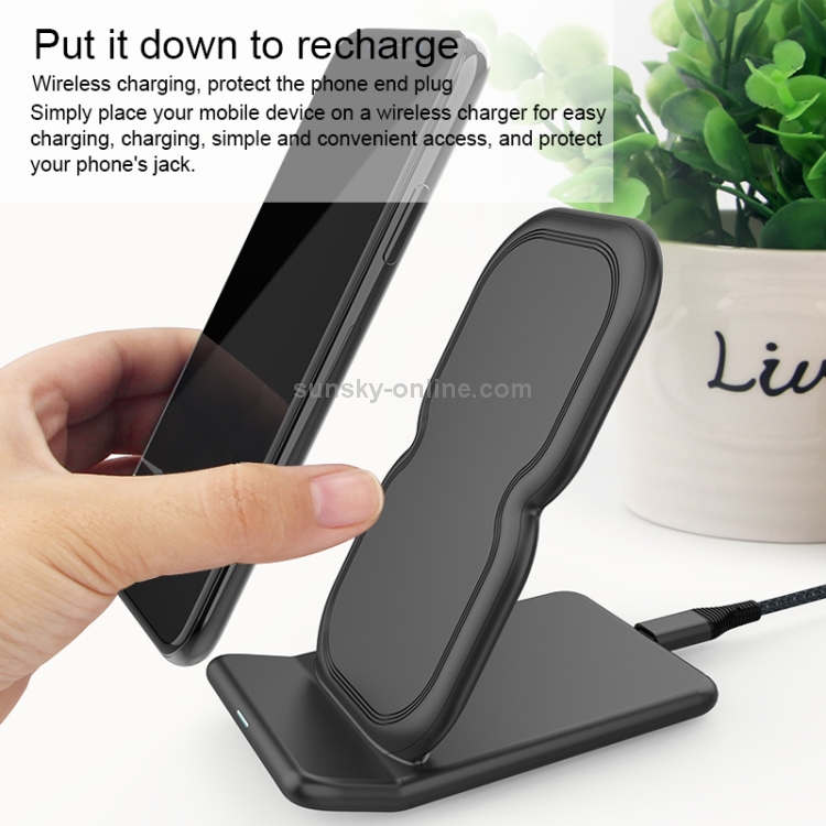 HAMTOD 8 Shape Design Dual Coil Design Qi Standard Holder Wireless Charger with Indicator Light, Support Fast Charging HAMTOD 8 Shape Design Dual Coil Design Qi Standard Holder Wireless Charger with Indicator Light, Support Fast Charging