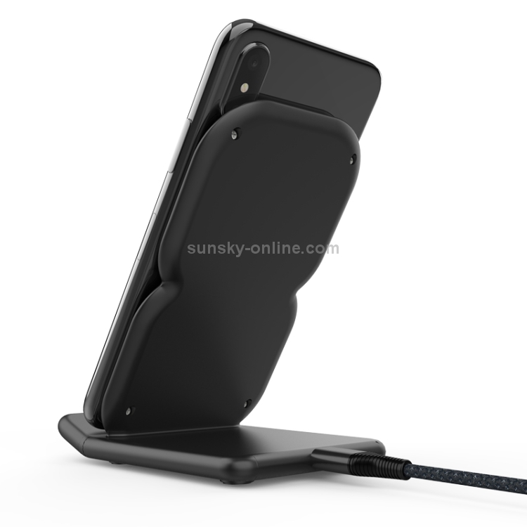 HAMTOD 8 Shape Design Dual Coil Design Qi Standard Holder Wireless Charger with Indicator Light, Support Fast Charging HAMTOD 8 Shape Design Dual Coil Design Qi Standard Holder Wireless Charger with Indicator Light, Support Fast Charging