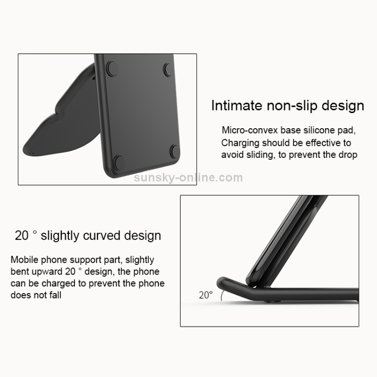 HAMTOD 8 Shape Design Dual Coil Design Qi Standard Holder Wireless Charger with Indicator Light, Support Fast Charging HAMTOD 8 Shape Design Dual Coil Design Qi Standard Holder Wireless Charger with Indicator Light, Support Fast Charging