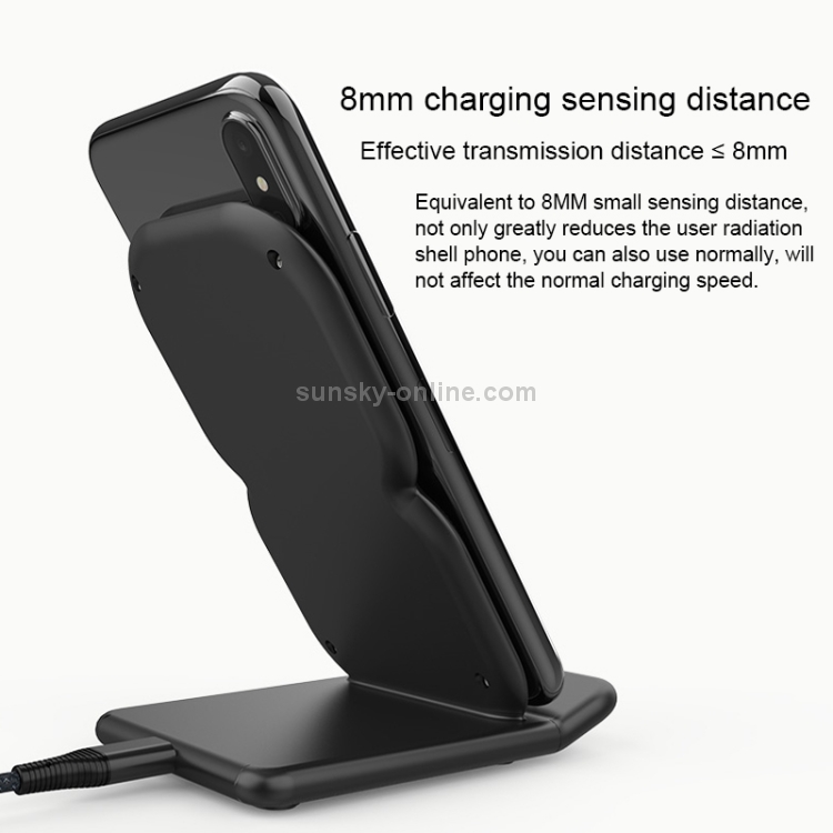 HAMTOD 8 Shape Design Dual Coil Design Qi Standard Holder Wireless Charger with Indicator Light, Support Fast Charging HAMTOD 8 Shape Design Dual Coil Design Qi Standard Holder Wireless Charger with Indicator Light, Support Fast Charging