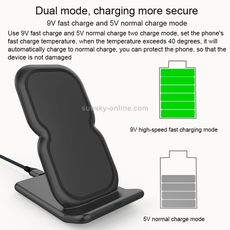 HAMTOD 8 Shape Design Dual Coil Design Qi Standard Holder Wireless Charger with Indicator Light, Support Fast Charging HAMTOD 8 Shape Design Dual Coil Design Qi Standard Holder Wireless Charger with Indicator Light, Support Fast Charging