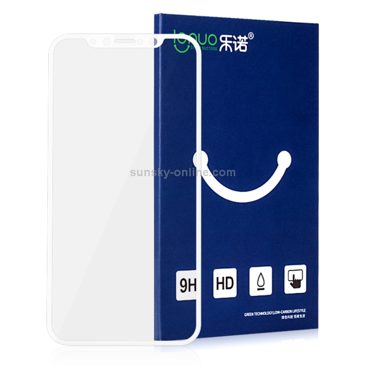 For iPhone X Lenuo DF 0.3mm 9H Surface Hardness 3D Arc Edge Full Coverage Explosion-proof Tempered Glass Front Screen Protector (White) For iPhone X Lenuo DF 0.3mm 9H Surface Hardness 3D Arc Edge Full Coverage Explosion-proof Tempered Glass Front Screen Protector (White)