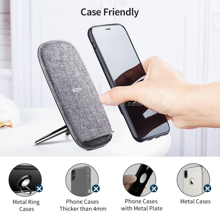 ESR 10W Max Fast Charge Qi Standard Lounge Wireless Charger ESR 10W Max Fast Charge Qi Standard Lounge Wireless Charger
