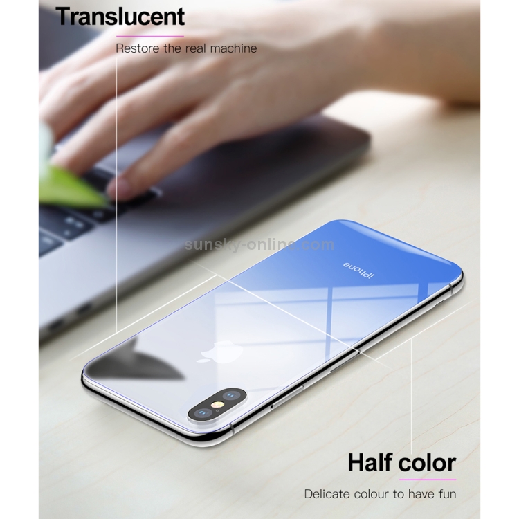 For iPhone X Baseus 9H Hardness 0.3mm Gradient Color Tempered Glass Back Screen Film(Black) For iPhone X Baseus 9H Hardness 0.3mm Gradient Color Tempered Glass Back Screen Film(Black)