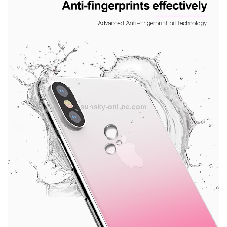 For iPhone X Baseus 9H Hardness 0.3mm Gradient Color Tempered Glass Back Screen Film(Black) For iPhone X Baseus 9H Hardness 0.3mm Gradient Color Tempered Glass Back Screen Film(Black)