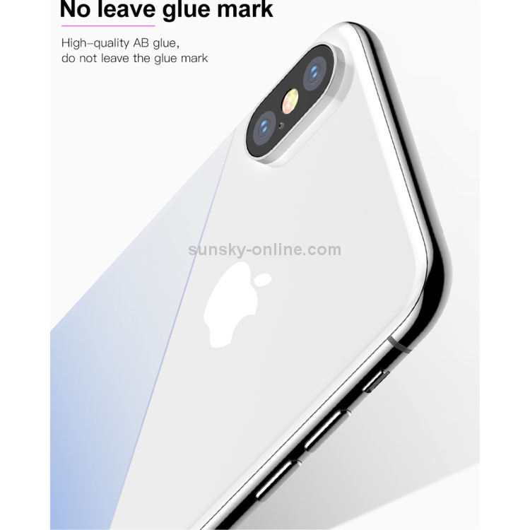 For iPhone X Baseus 9H Hardness 0.3mm Gradient Color Tempered Glass Back Screen Film(Black) For iPhone X Baseus 9H Hardness 0.3mm Gradient Color Tempered Glass Back Screen Film(Black)