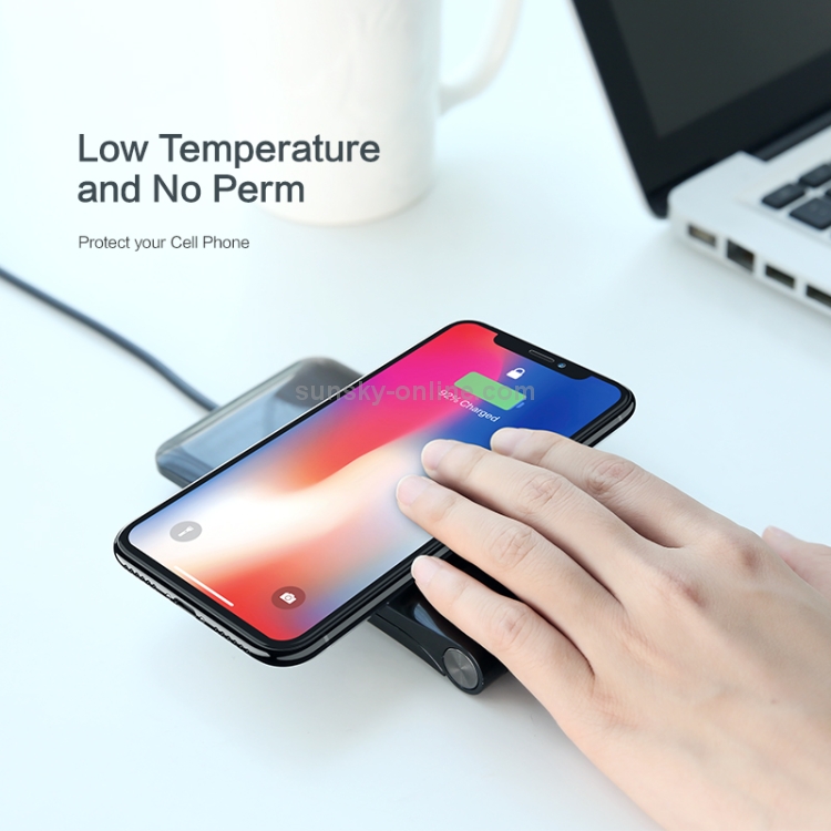 FLOVEME 10W Max ABS + PC Qi Wireless Charger Pad FLOVEME 10W Max ABS + PC Qi Wireless Charger Pad