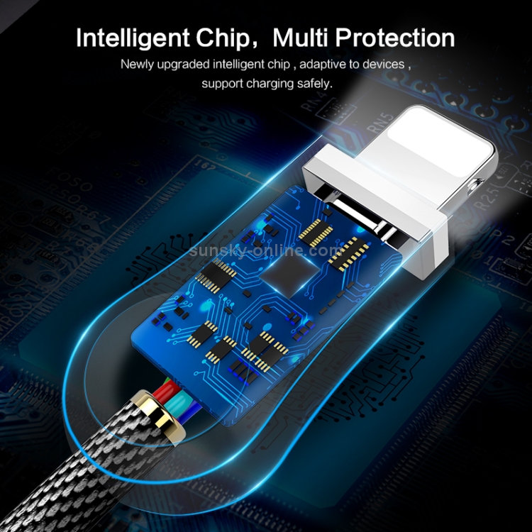 FLOVEME 1m 2.1A Output USB to 8 Pin Zinc Alloy Fast Charging & Data Transmission Cable with LED Light FLOVEME 1m 2.1A Output USB to 8 Pin Zinc Alloy Fast Charging & Data Transmission Cable with LED Light