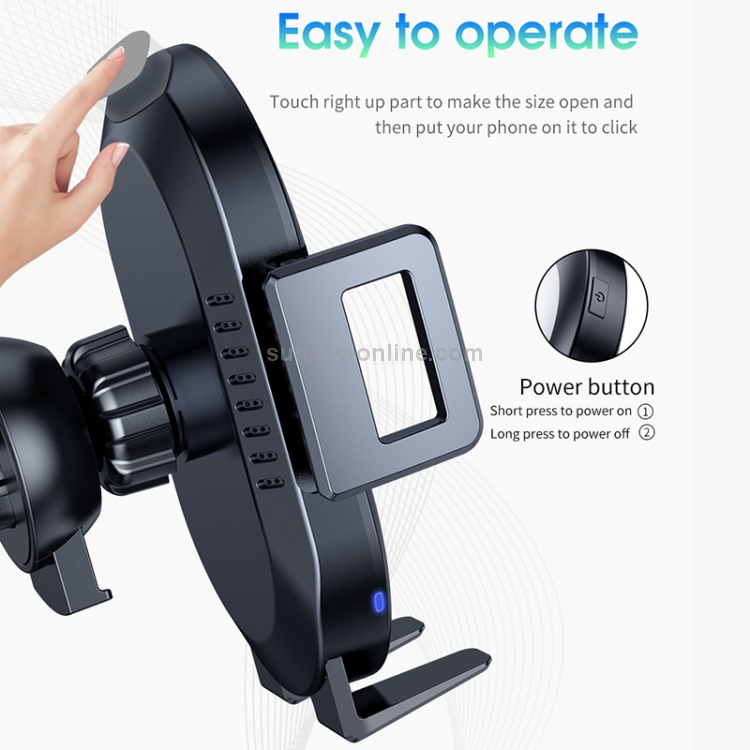 JOYROOM JR-ZS165 Automatic Sensing Qi Standard Wireless Car Charger Smart Car Mount JOYROOM JR-ZS165 Automatic Sensing Qi Standard Wireless Car Charger Smart Car Mount