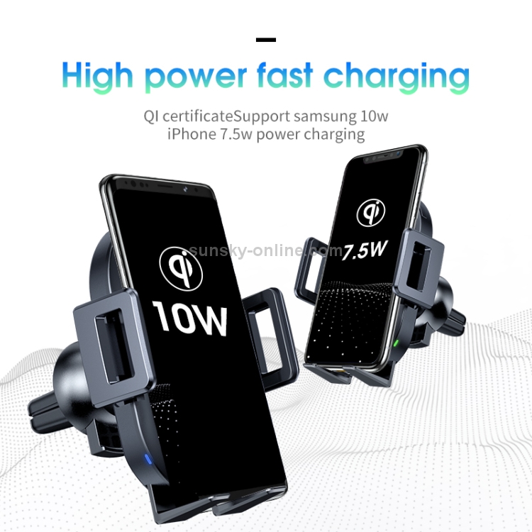 JOYROOM JR-ZS165 Automatic Sensing Qi Standard Wireless Car Charger Smart Car Mount JOYROOM JR-ZS165 Automatic Sensing Qi Standard Wireless Car Charger Smart Car Mount