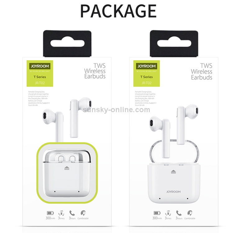 JOYROOM JR-T02 TWS Bluetooth 4.2 + EDR Earphone with Charging Box JOYROOM JR-T02 TWS Bluetooth 4.2 + EDR Earphone with Charging Box