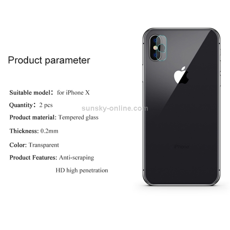 For iPhone X 2pcs Lenuo 0.2mm Transparent Rear Camera Lens Protector Soft Tempered Glass Protective Film For iPhone X 2pcs Lenuo 0.2mm Transparent Rear Camera Lens Protector Soft Tempered Glass Protective Film