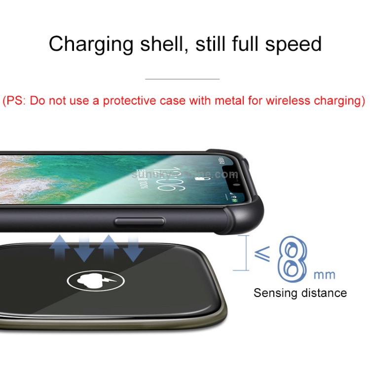 Ultra-thin Zinc Alloy + Glass Panel Qi Wireless Waterproof Charger Pad Ultra-thin Zinc Alloy + Glass Panel Qi Wireless Waterproof Charger Pad