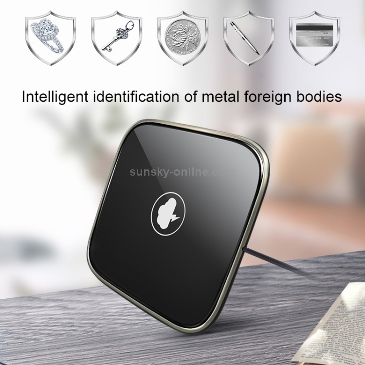 Ultra-thin Zinc Alloy + Glass Panel Qi Wireless Waterproof Charger Pad Ultra-thin Zinc Alloy + Glass Panel Qi Wireless Waterproof Charger Pad
