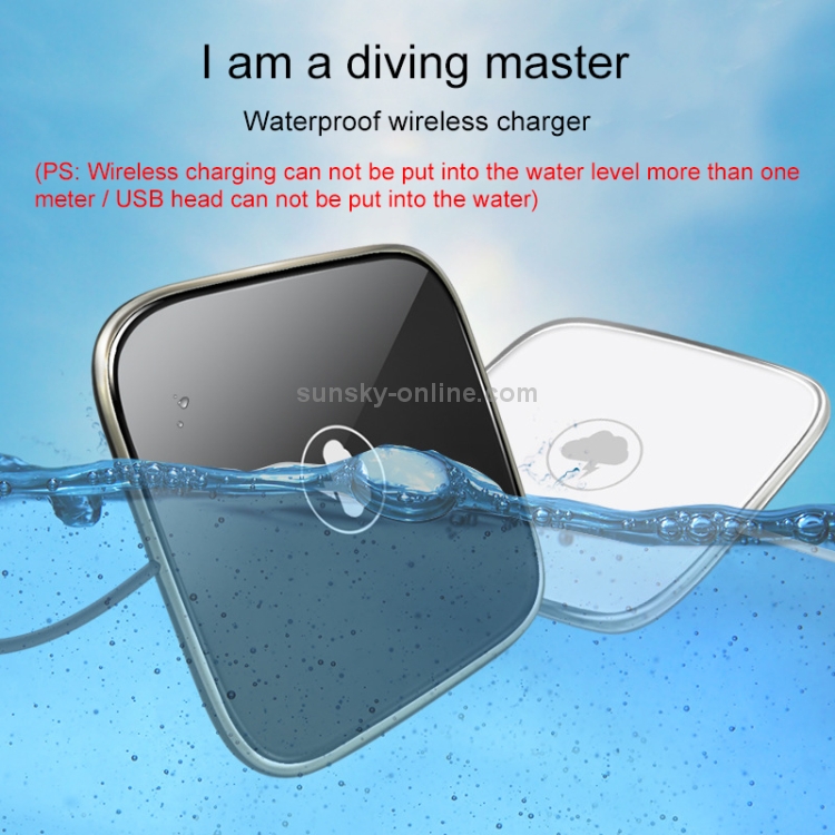 Ultra-thin Zinc Alloy + Glass Panel Qi Wireless Waterproof Charger Pad Ultra-thin Zinc Alloy + Glass Panel Qi Wireless Waterproof Charger Pad