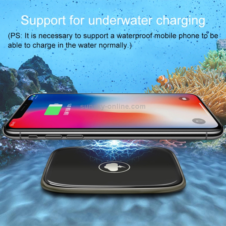 Ultra-thin Zinc Alloy + Glass Panel Qi Wireless Waterproof Charger Pad Ultra-thin Zinc Alloy + Glass Panel Qi Wireless Waterproof Charger Pad