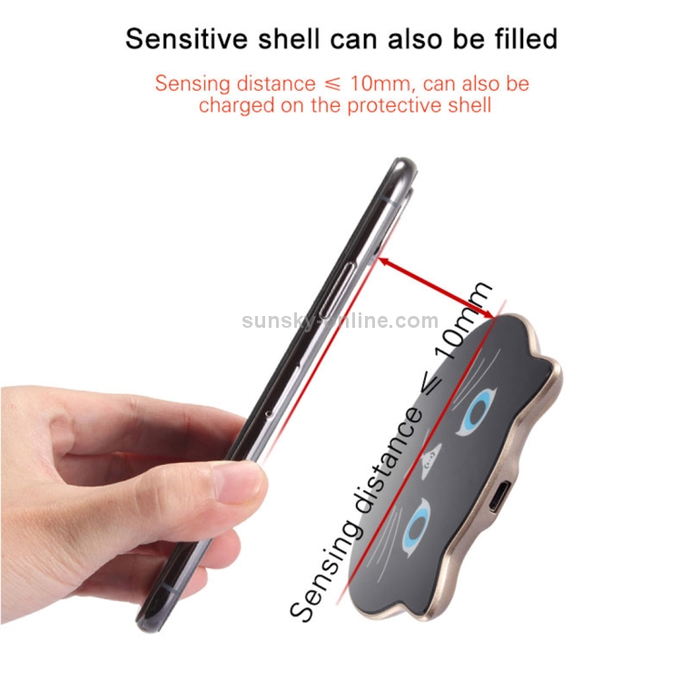 M1 Cat Style Intelligent Qi Standard Wireless Charger M1 Cat Style Intelligent Qi Standard Wireless Charger