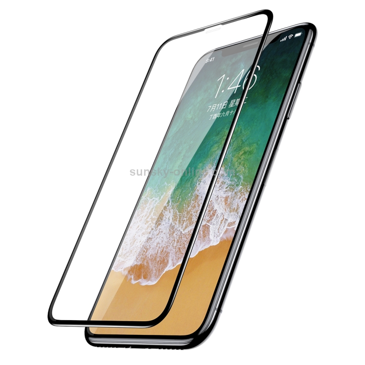 For iPhone X Baseus 0.23mm 3D HD Soft PET Edge Full Screen Tempered Glass Protector Film