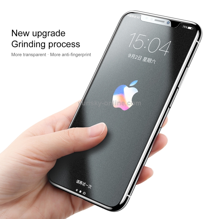 For iPhone X Baseus 0.25mm Transparent Anti-fingerprint Tempered Glass Screen Protector For iPhone X Baseus 0.25mm Transparent Anti-fingerprint Tempered Glass Screen Protector