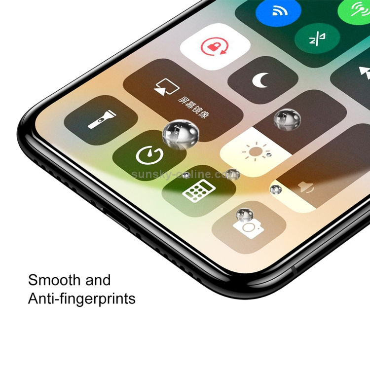 For iPhone X Baseus 0.25mm Transparent Anti-fingerprint Tempered Glass Screen Protector For iPhone X Baseus 0.25mm Transparent Anti-fingerprint Tempered Glass Screen Protector