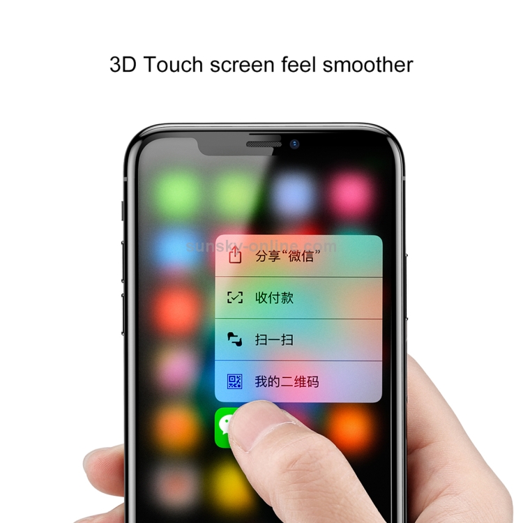 For iPhone X Baseus 0.25mm Transparent Anti-fingerprint Tempered Glass Screen Protector For iPhone X Baseus 0.25mm Transparent Anti-fingerprint Tempered Glass Screen Protector