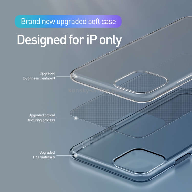 For iPhone 11 Pro Baseus Simple Series Transparent TPU Case(Transparent Black) For iPhone 11 Pro Baseus Simple Series Transparent TPU Case(Transparent Black)