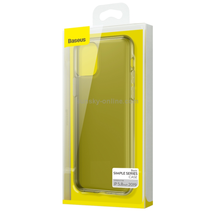 For iPhone 11 Pro Baseus Simple Series Transparent TPU Case(Transparent Black) For iPhone 11 Pro Baseus Simple Series Transparent TPU Case(Transparent Black)