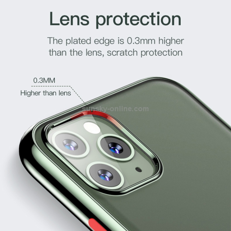 For iPhone 11 Pro TOTUDESIGN Soft Jane Pro Series Shockproof Electroplating TPU Protective Case (Green) For iPhone 11 Pro TOTUDESIGN Soft Jane Pro Series Shockproof Electroplating TPU Protective Case (Green)