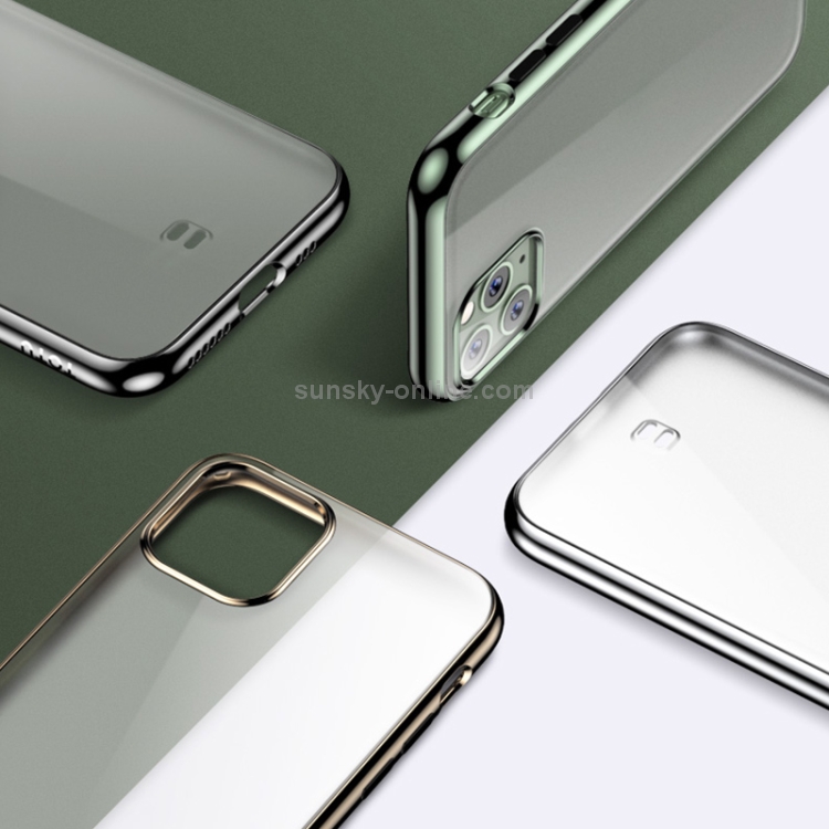 For iPhone 11 Pro TOTUDESIGN Soft Jane Pro Series Shockproof Electroplating TPU Protective Case (Green) For iPhone 11 Pro TOTUDESIGN Soft Jane Pro Series Shockproof Electroplating TPU Protective Case (Green)