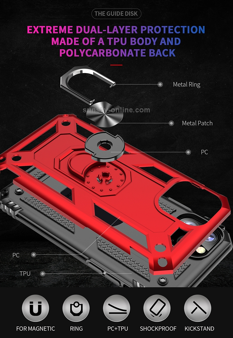 Armor Shockproof TPU + PC Protective Case for iPhone 11 Pro, with 360 Degree Rotation Holder(Blue) Armor Shockproof TPU + PC Protective Case for iPhone 11 Pro, with 360 Degree Rotation Holder(Blue)