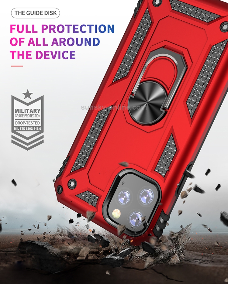 Armor Shockproof TPU + PC Protective Case for iPhone 11 Pro, with 360 Degree Rotation Holder(Blue) Armor Shockproof TPU + PC Protective Case for iPhone 11 Pro, with 360 Degree Rotation Holder(Blue)