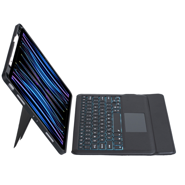T129-AS For iPad Pro 12.9 2022/2021/2020/2018 Touch Backlight Split Type Bluetooth Keyboard Leather Case T129-AS For iPad Pro 12.9 2022/2021/2020/2018 Touch Backlight Split Type Bluetooth Keyboard Leather Case
