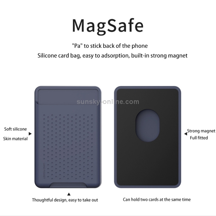 For iPhone 13 Series / iPhone 12 Series Silicone Wallet Pouch Card Case Anti-degaussing Card Holder Magsafing Magnetic Sticker(Black) For iPhone 13 Series / iPhone 12 Series Silicone Wallet Pouch Card Case Anti-degaussing Card Holder Magsafing Magnetic Sticker(Black)