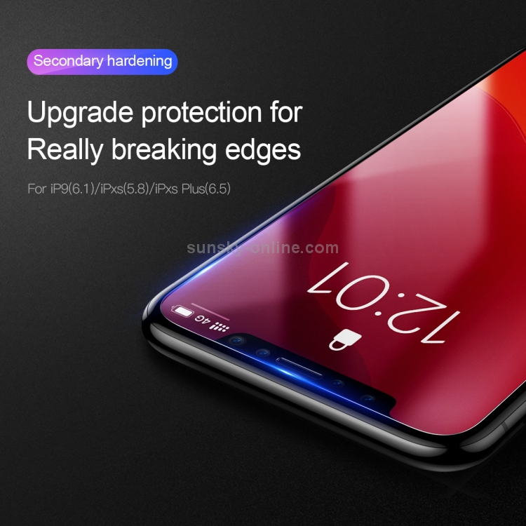 2 PCS Baseus 0.15mm Anti Blue-ray Full Tempered Glass Film (Secondary Reinforcement ) for iPhone 11 Pro Max / XS Max 2 PCS Baseus 0.15mm Anti Blue-ray Full Tempered Glass Film (Secondary Reinforcement ) for iPhone 11 Pro Max / XS Max