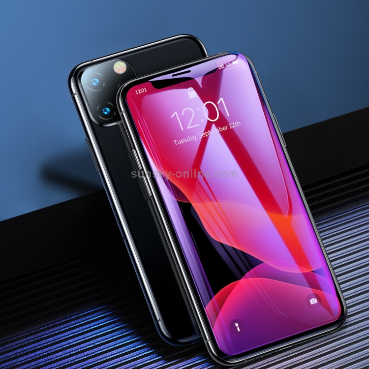 2 PCS Baseus 0.23mm Anti Blue-ray Crack-resistant Edges Curved Full Screen Tempered Glass Film for iPhone 11 Pro Max / XS Max 2 PCS Baseus 0.23mm Anti Blue-ray Crack-resistant Edges Curved Full Screen Tempered Glass Film for iPhone 11 Pro Max / XS Max