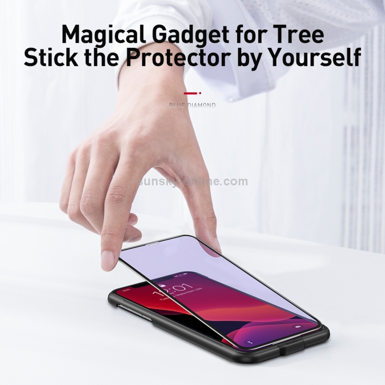 2 PCS Baseus 0.23mm Anti Blue-ray Crack-resistant Edges Curved Full Screen Tempered Glass Film for iPhone 11 Pro Max / XS Max 2 PCS Baseus 0.23mm Anti Blue-ray Crack-resistant Edges Curved Full Screen Tempered Glass Film for iPhone 11 Pro Max / XS Max