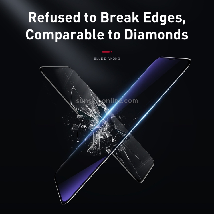 2 PCS Baseus 0.23mm Anti Blue-ray Crack-resistant Edges Curved Full Screen Tempered Glass Film for iPhone 11 Pro Max / XS Max 2 PCS Baseus 0.23mm Anti Blue-ray Crack-resistant Edges Curved Full Screen Tempered Glass Film for iPhone 11 Pro Max / XS Max