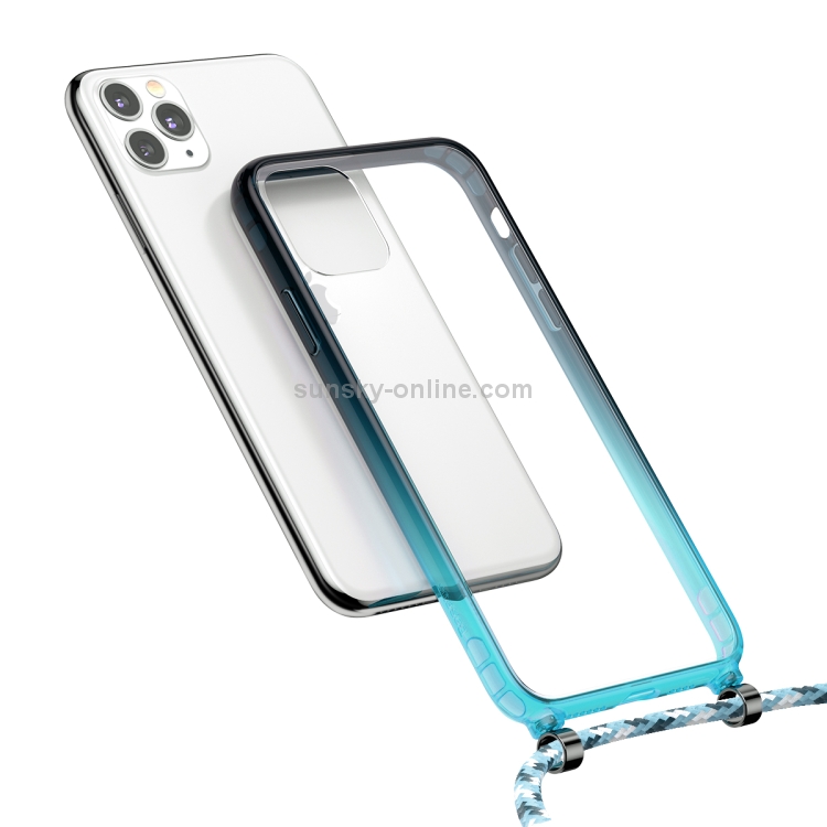 Baseus ARAPIPH65S-YS03 For iPhone 11 Pro Max 6.5 inch Element Crossbody Protective Case With Retractable Lanyard (Blue)