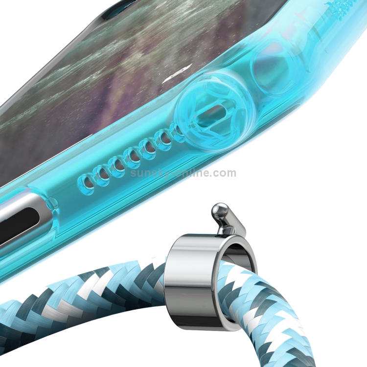 Baseus ARAPIPH65S-YS03 For iPhone 11 Pro Max 6.5 inch Element Crossbody Protective Case With Retractable Lanyard (Blue)