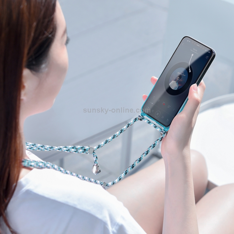Baseus ARAPIPH65S-YS03 For iPhone 11 Pro Max 6.5 inch Element Crossbody Protective Case With Retractable Lanyard (Blue)