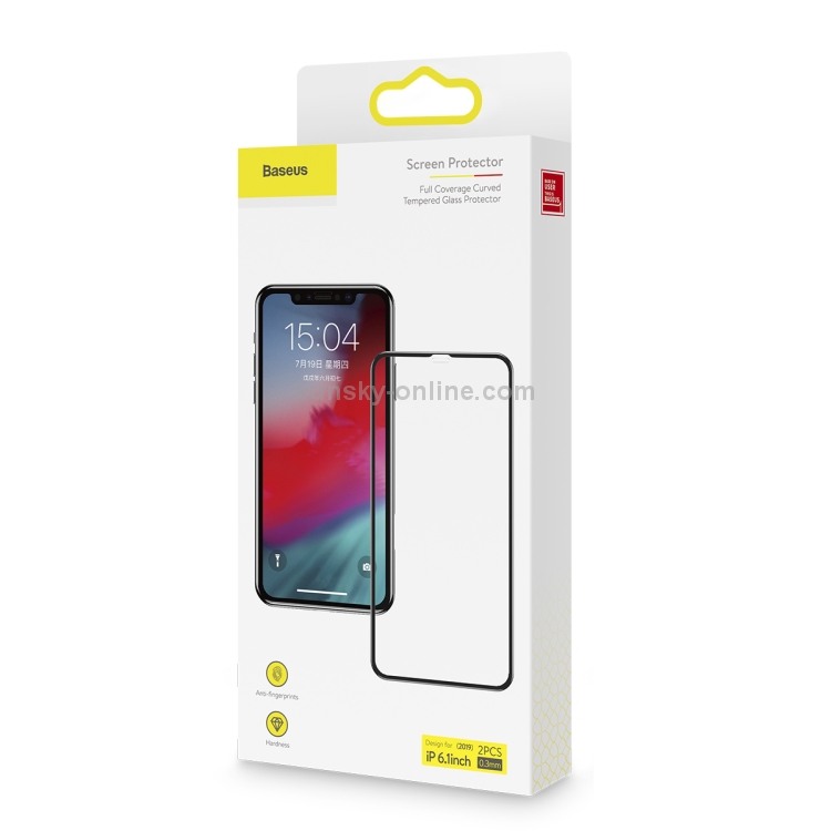 For iPhone 11 / XR 2pcs Baseus 0.3mm 9H Full Screen Tempered Glass Film For iPhone 11 / XR 2pcs Baseus 0.3mm 9H Full Screen Tempered Glass Film