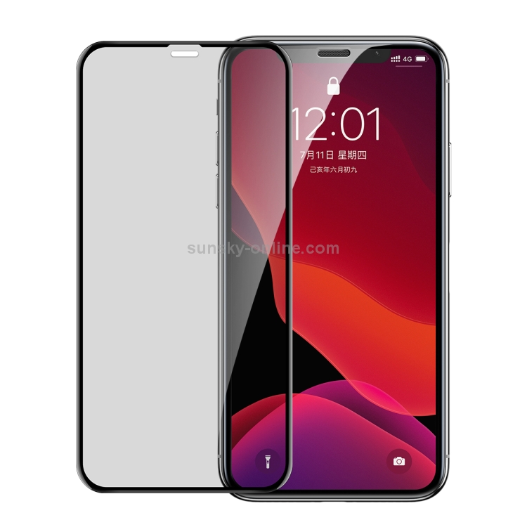 For iPhone 11 / XR 2pcs Baseus 0.23mm Privacy Anti-glare Crack-resistant Edges Curved Full Screen Tempered Glass Film For iPhone 11 / XR 2pcs Baseus 0.23mm Privacy Anti-glare Crack-resistant Edges Curved Full Screen Tempered Glass Film