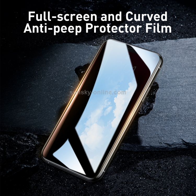 For iPhone 11 / XR 2pcs Baseus 0.23mm Privacy Anti-glare Crack-resistant Edges Curved Full Screen Tempered Glass Film For iPhone 11 / XR 2pcs Baseus 0.23mm Privacy Anti-glare Crack-resistant Edges Curved Full Screen Tempered Glass Film