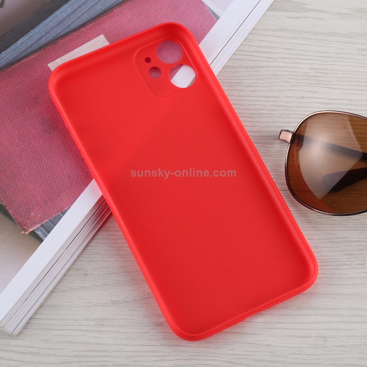For iPhone 11 Carbon Fiber Texture PP Protective Case (Red) For iPhone 11 Carbon Fiber Texture PP Protective Case (Red)