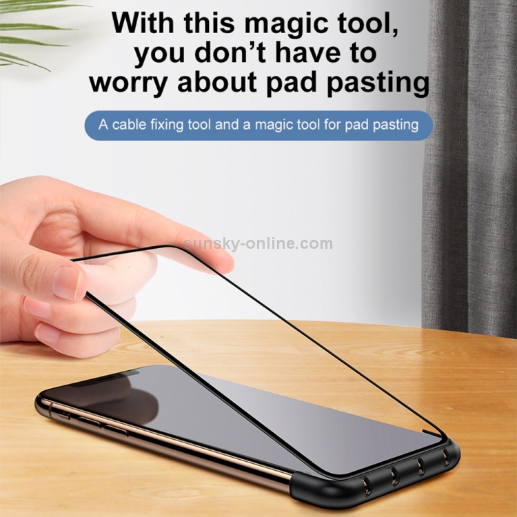 Baseus ACAPIPH65-A01 Cable Fixing Magic Tool Pad Pasting for iPhone XS Max(Black) Baseus ACAPIPH65-A01 Cable Fixing Magic Tool Pad Pasting for iPhone XS Max(Black)