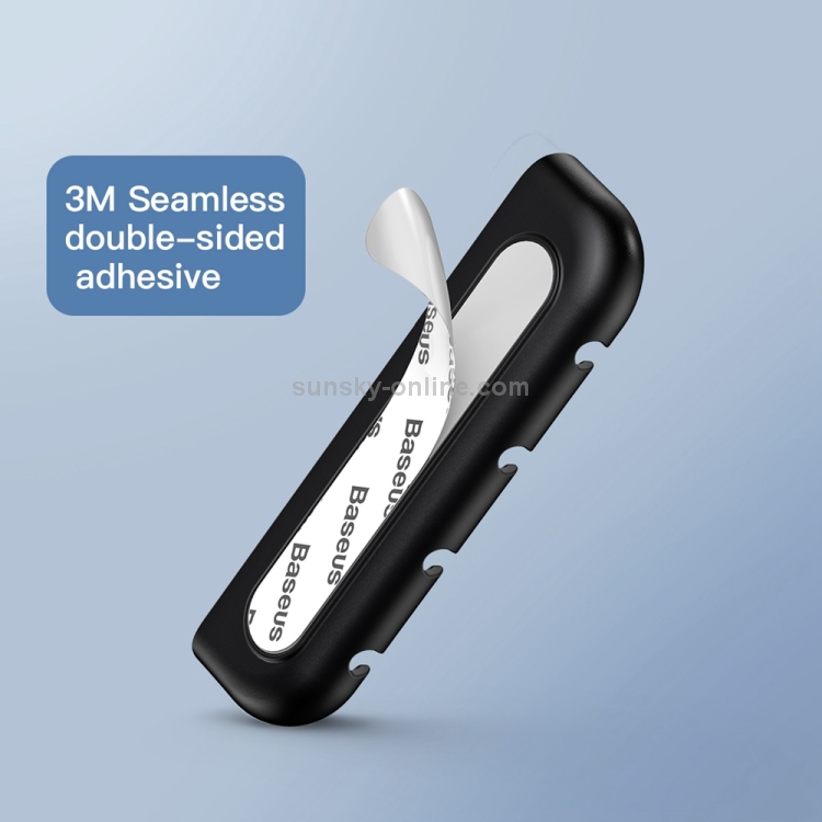 Baseus ACAPIPH65-A01 Cable Fixing Magic Tool Pad Pasting for iPhone XS Max(Black) Baseus ACAPIPH65-A01 Cable Fixing Magic Tool Pad Pasting for iPhone XS Max(Black)